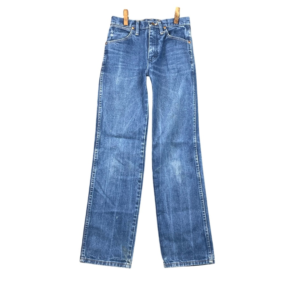 Wrangler 936PWD Cowboy Cut Jeans Men 27x30 Blue Slim Fit Straight Leg Denim